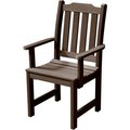 Highwood Usa Highwood® Synthetic Wood Dining Chair With Arms, Weathered Acorn AD-CHDL2-ACE